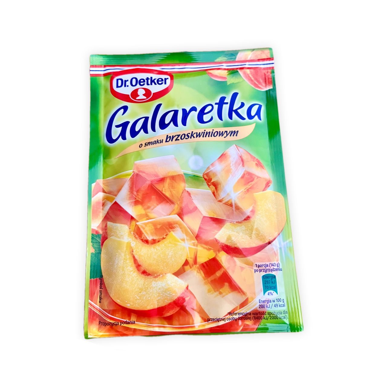 Galaretka de melocotón Dr. Oetker